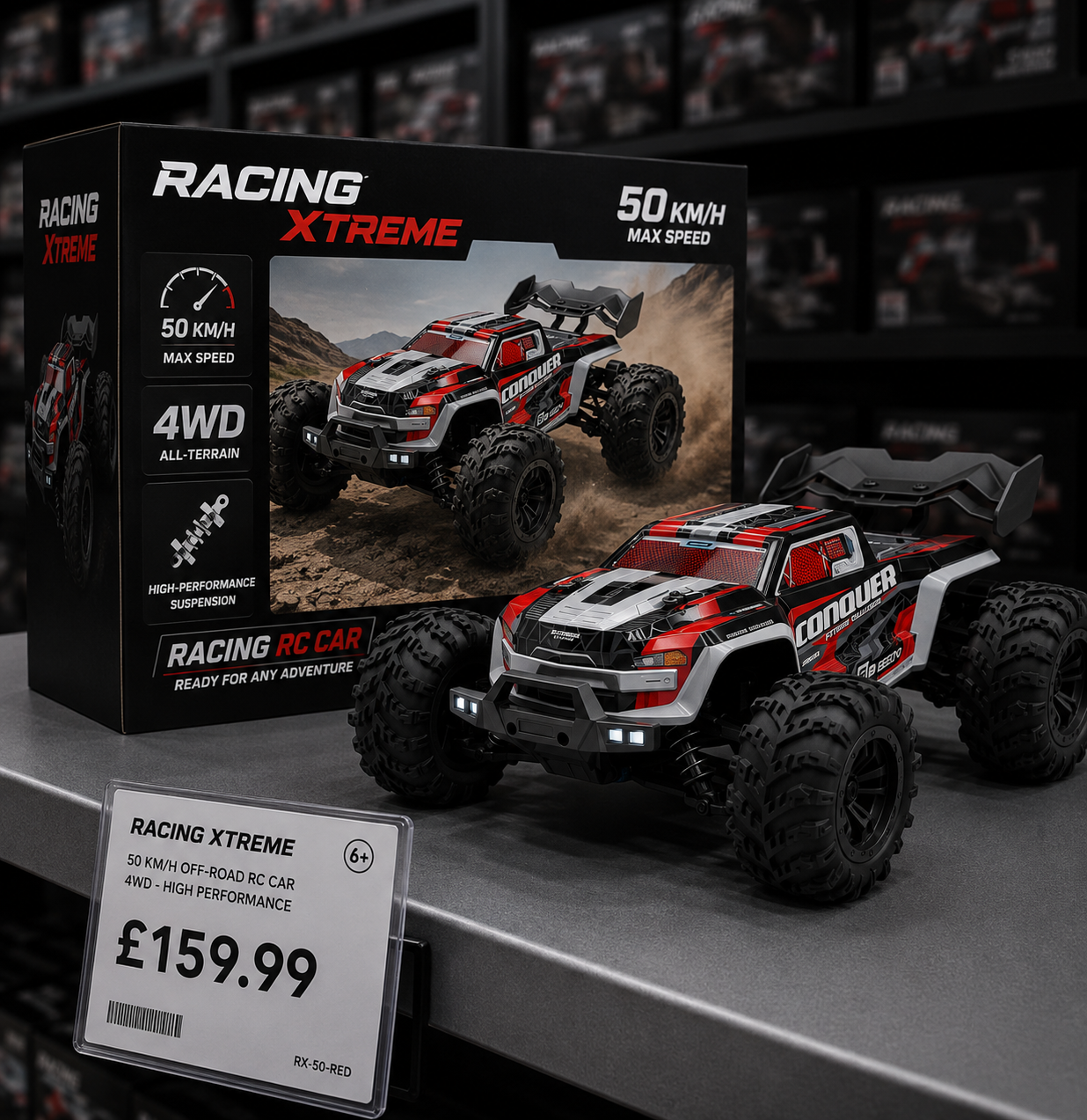Voiture télécommandée - Raptor X - 50 km/h
