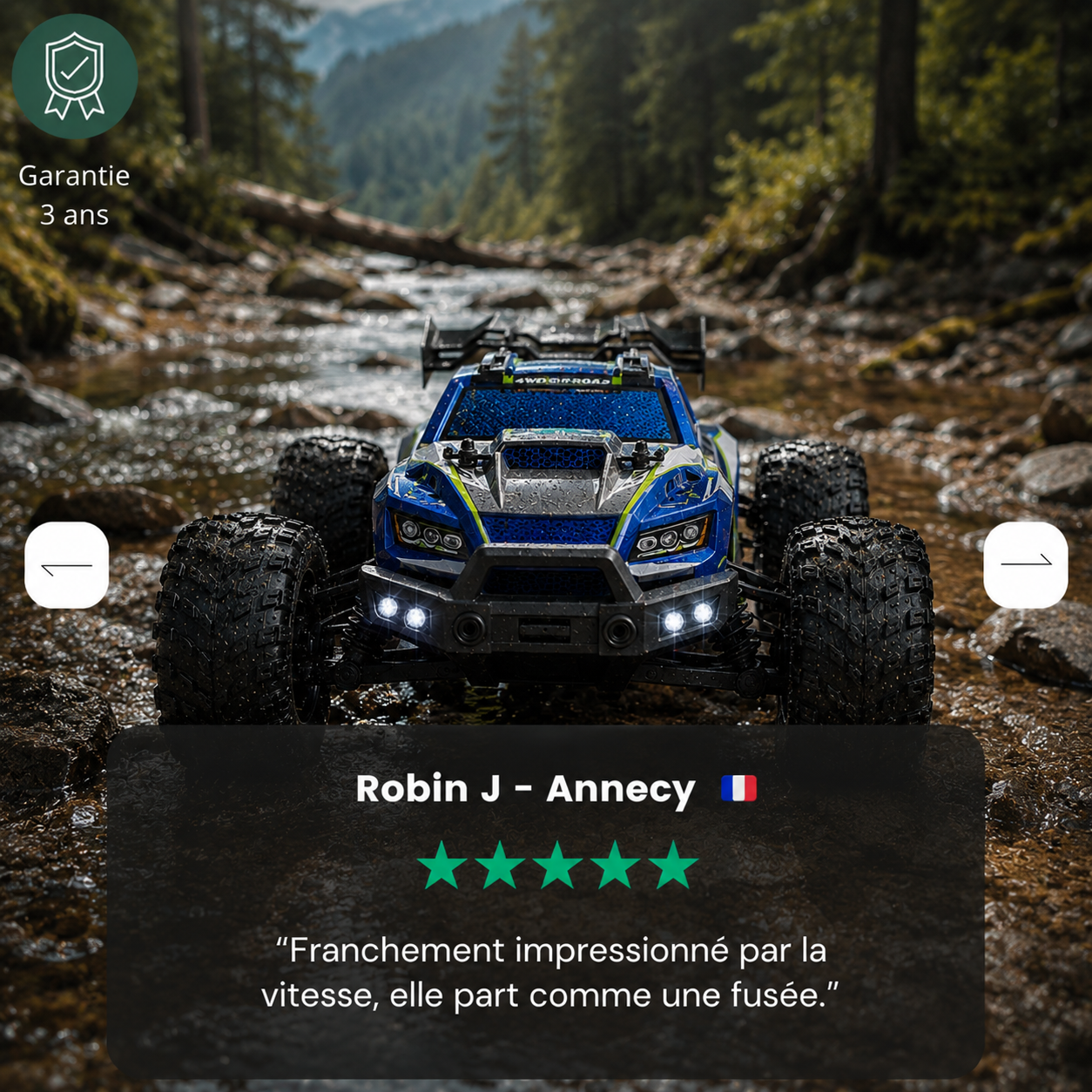 Voiture télécommandée - RC PRO - 50 km/h