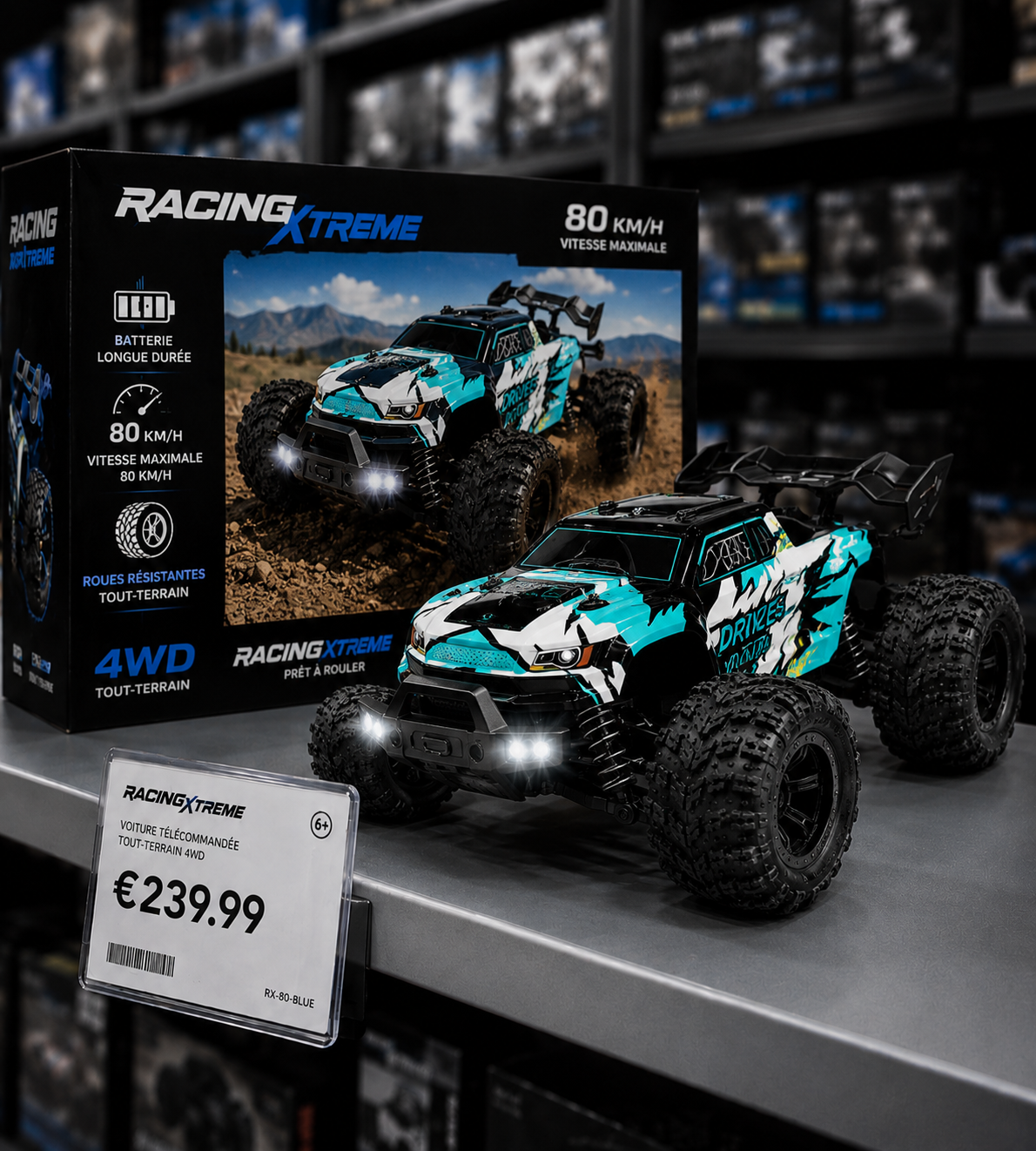 Voiture télécommandée - RC Razor X 80 km/h